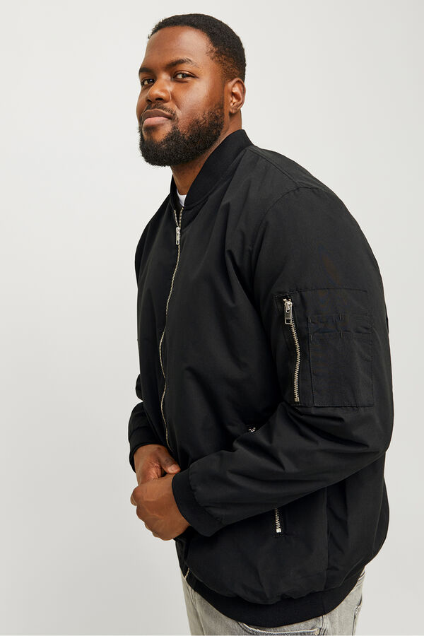 Jack & Jones PLUS Jaqueta Bomber PLUS preto