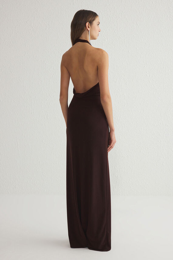 Vestido cuello halter