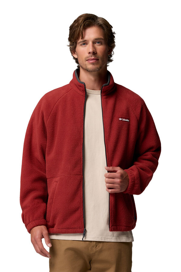 Columbia Forro polar texturizado vermelho