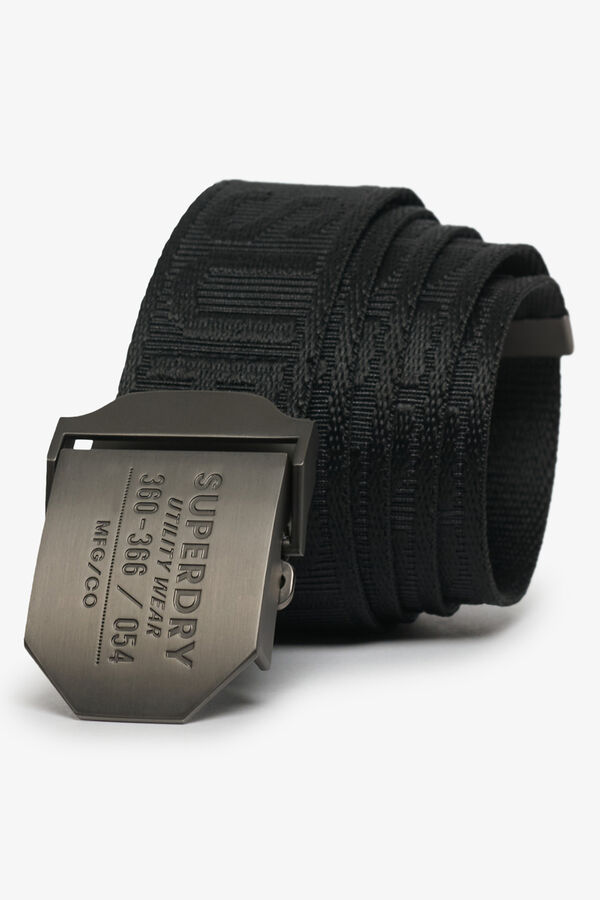 Superdry Cinto com fivela de metal preto