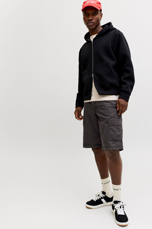 Jack & Jones Bermuda cargo relaxed cinzento