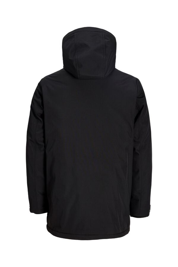 Jack & Jones Parka comprida 100% poli&eacute;ster preto