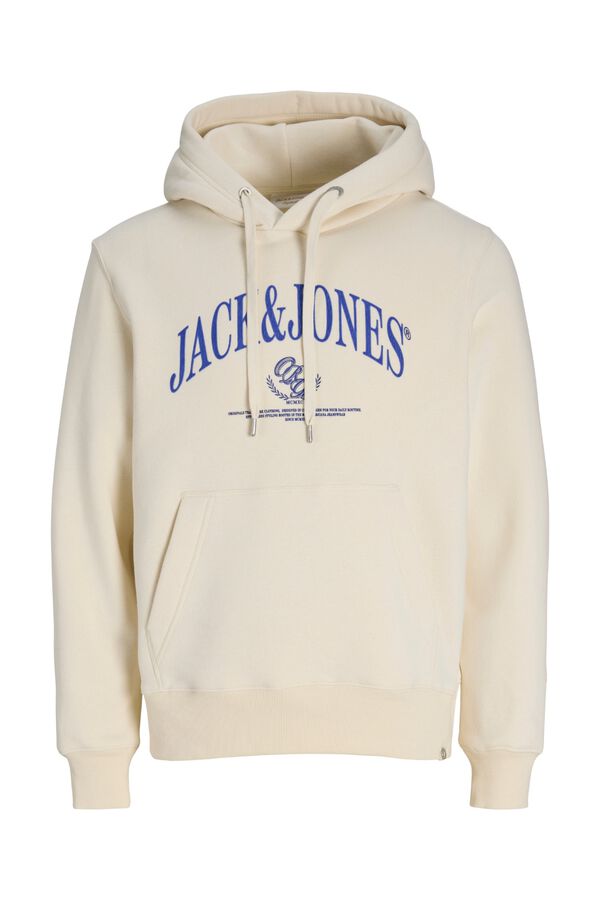 Jack & Jones Sweatshirt relaxed com capuz branco
