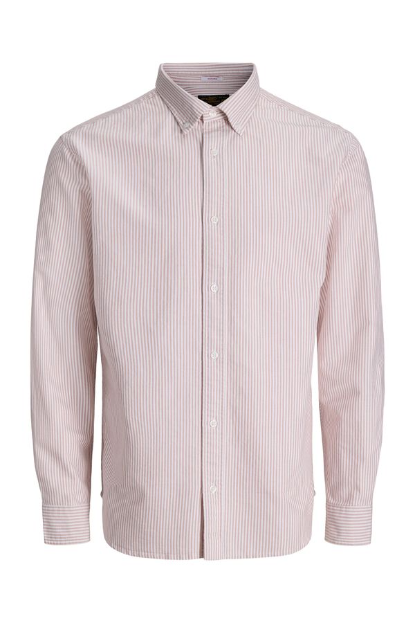 Jack & Jones Camisa Oxford 100% algod&atilde;o vermelho