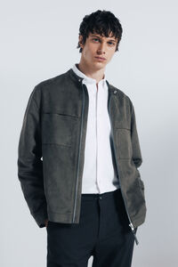 Springfield Blusão efeito camurça