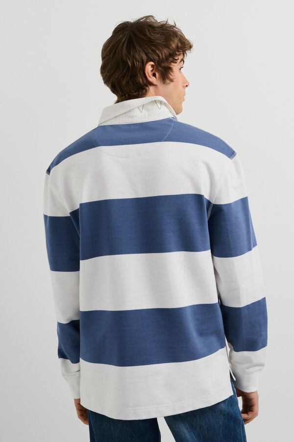 Pepe Jeans Polo de rugby &agrave;s riscas azul