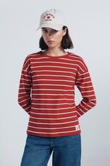 Springfield Sailor striped t-shirt burgundy
