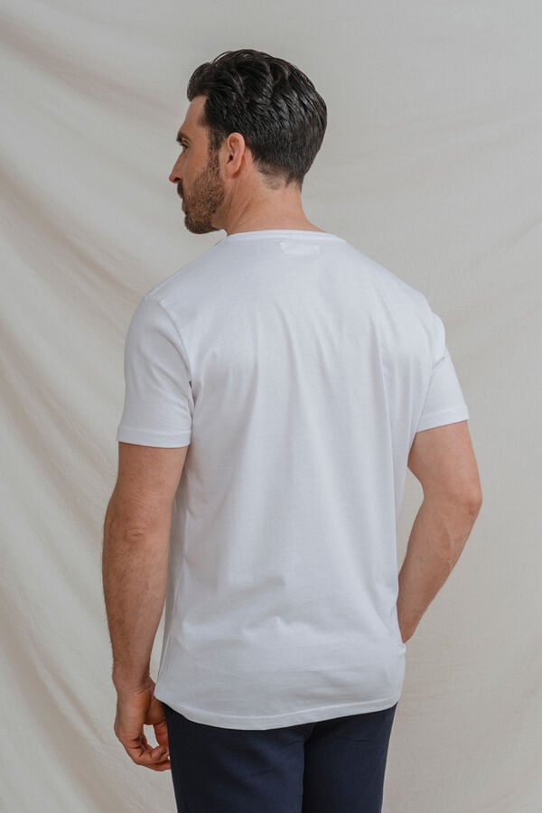 Celopman T-shirt b&aacute;sica branco