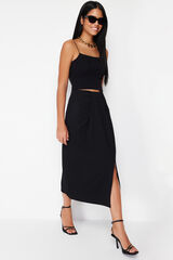 Trendyol Saia maxi com abertura preto