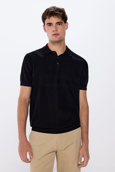 Springfield gola polo com botões preto