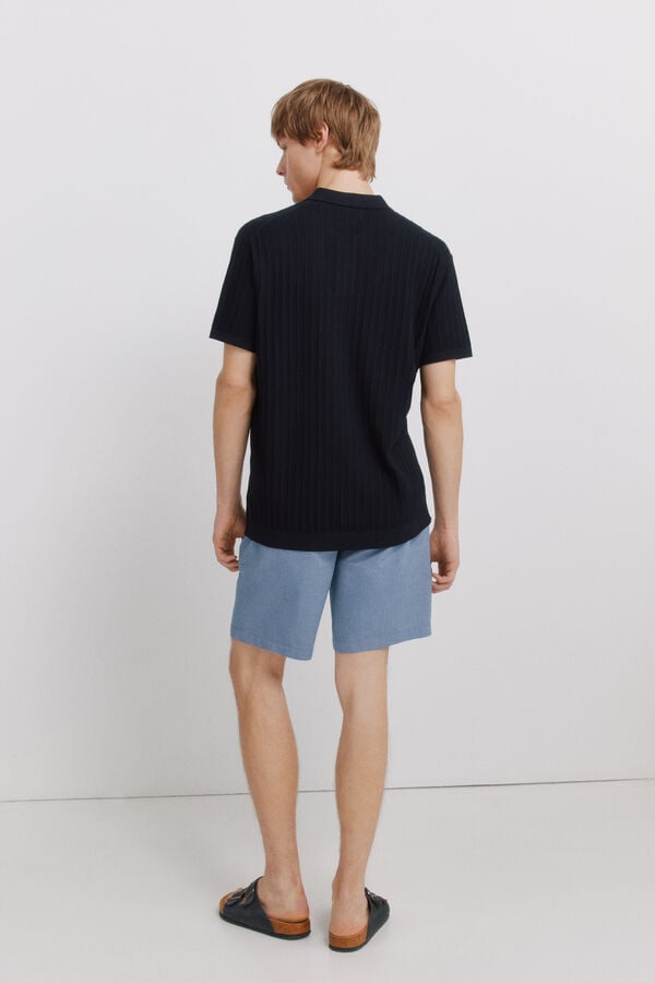 Springfield Bermudas estruturadas azul
