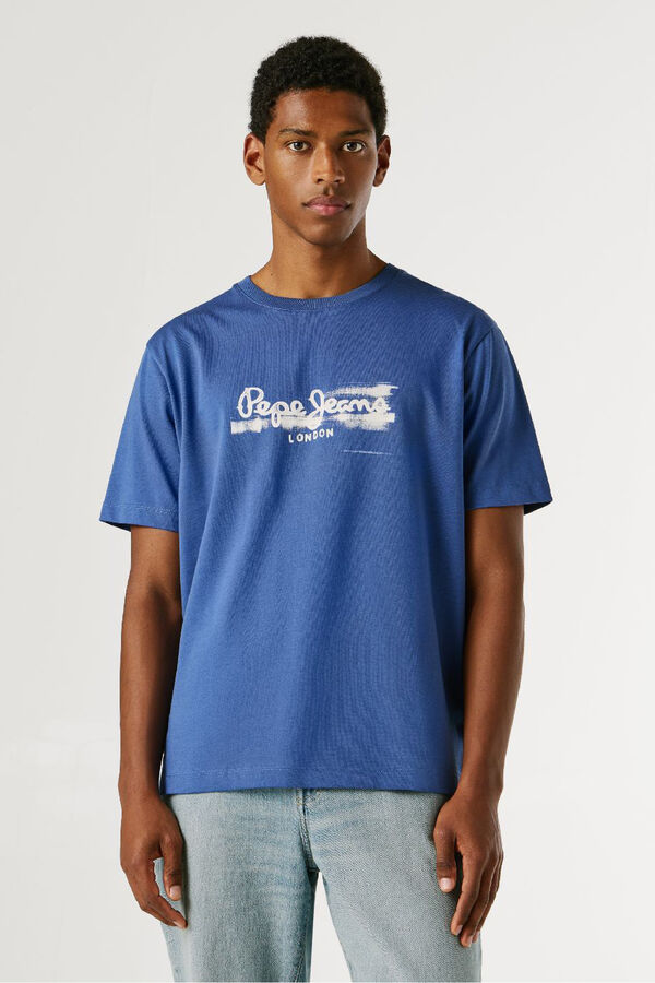 Pepe Jeans T-shirt manga curta azul