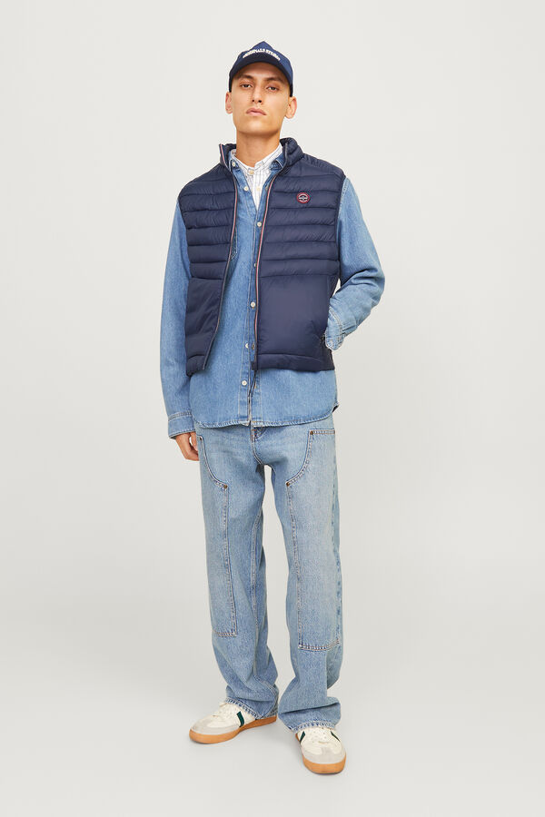 Jack & Jones gola Colete azul