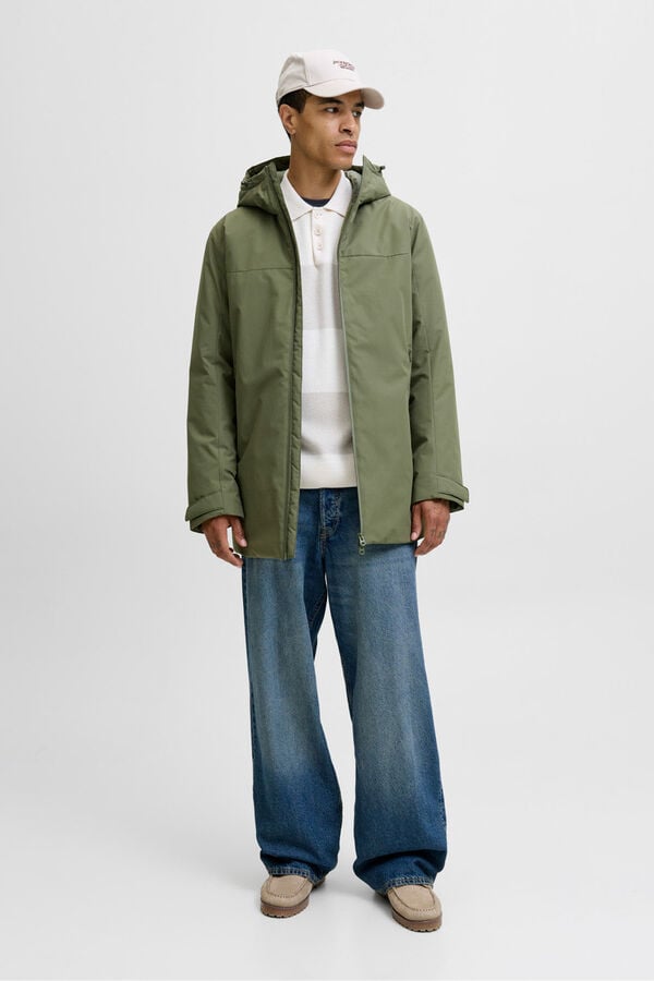Jack & Jones Parka curta acolchoada cru