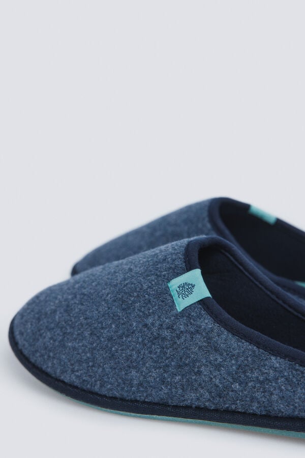 Springfield Chinelos de quarto aberto nas costas azul