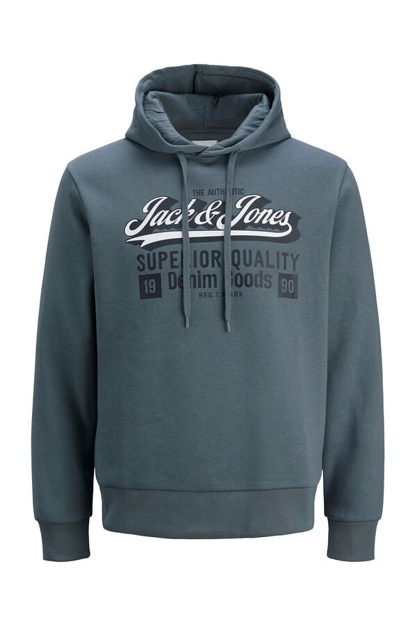 Jack & Jones PLUS Moletom Plus Sweatshirt regular fit cinzento