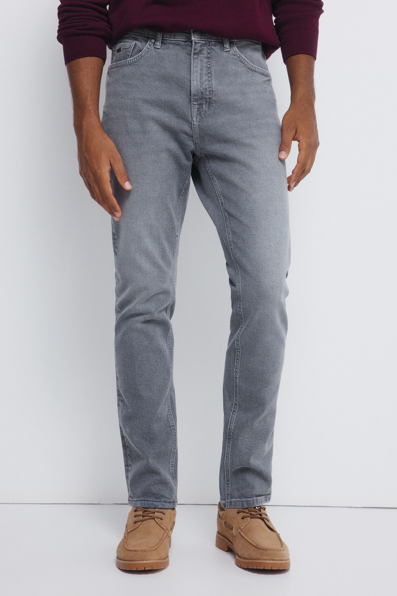 Springfield Jeans gris medio lavado slim fit