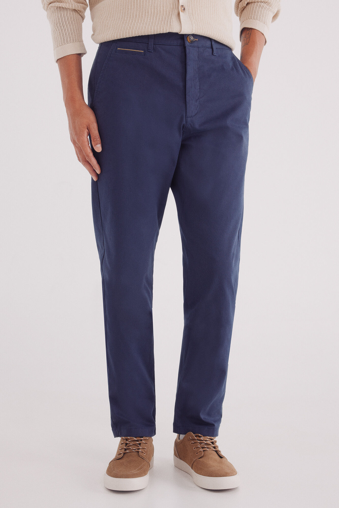 Springfield Pantal&oacute;n chino microestampado slim fit