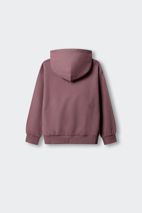 Springfield Kids Sweatshirt b&aacute;sica aberta menina rosa