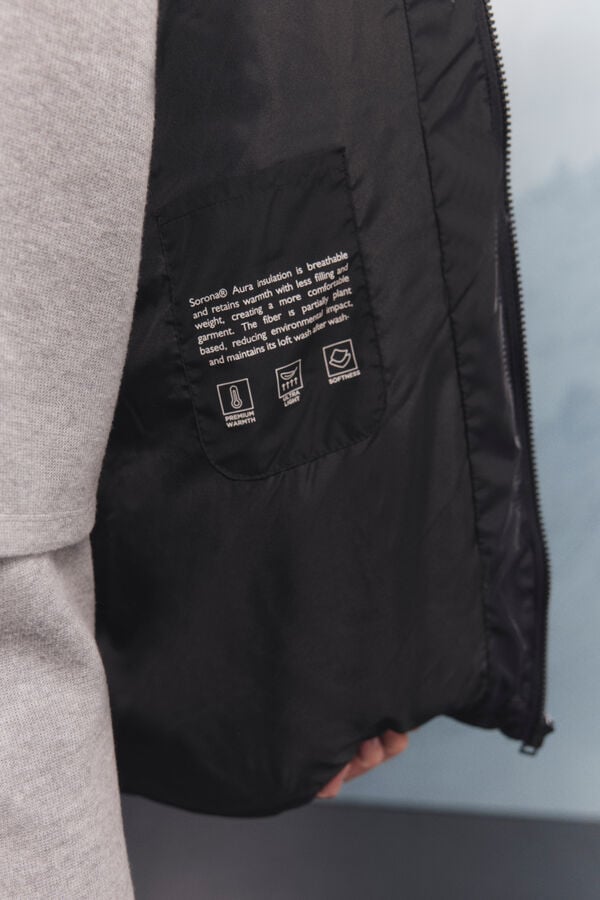 Springfield Casaco acolchoada repelente à água Sorona Aura preto