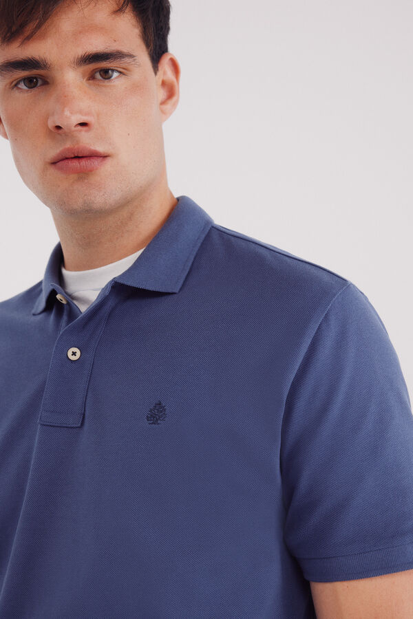 Springfield Polo piqué básico regular fit azul