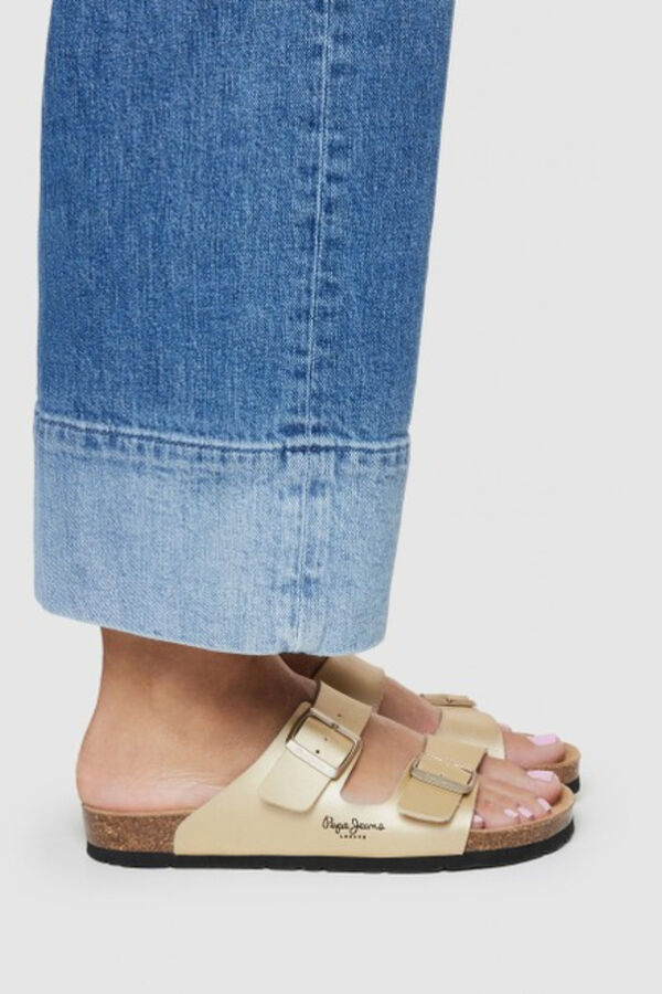 Pepe Jeans Sand&aacute;lias anat&oacute;micas com fivelas estampado