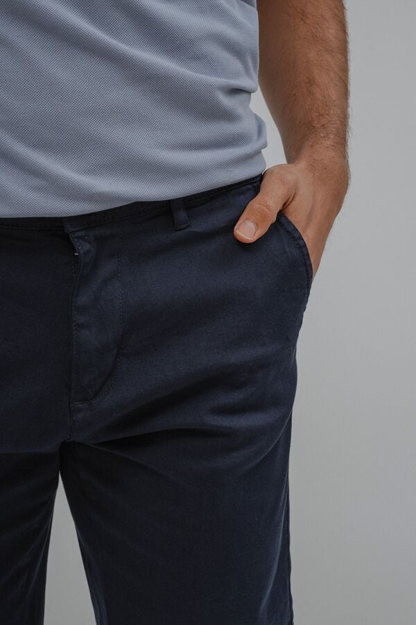 Celopman Bermuda b&aacute;sica chino azul