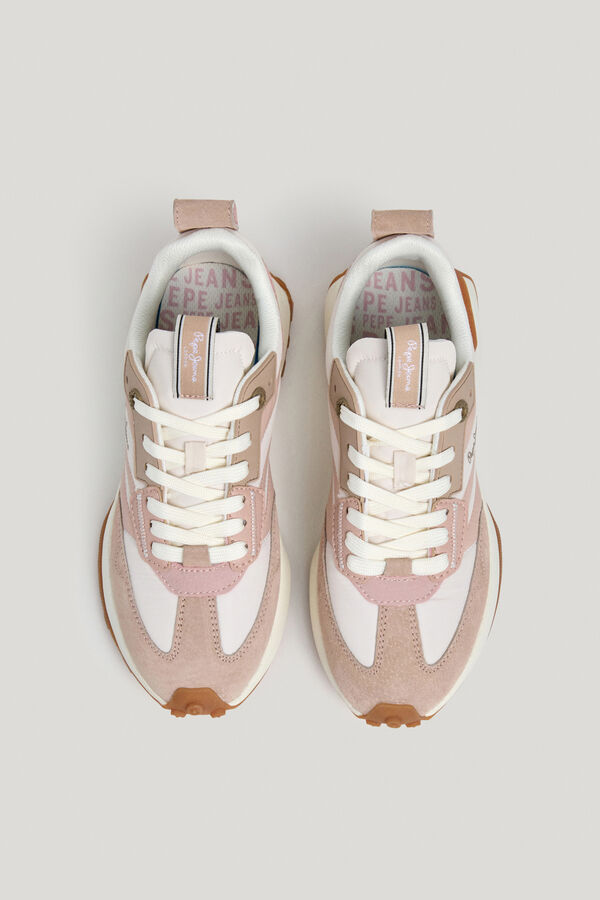 Pepe Jeans Sapatilhas em pele com logo rosa