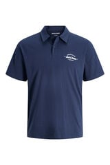 Jack & Jones PLUS Polo de algod&atilde;o regular b&aacute;sico azul