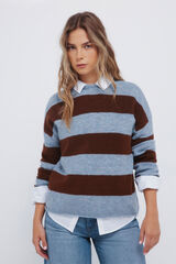 Springfield Camisola riscas largo azul