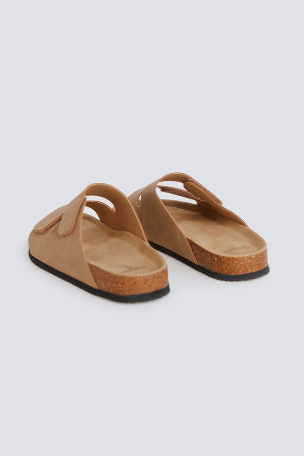 Springfield Sand&aacute;lias de velcro de tira dupla castanho