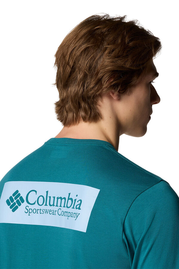 Columbia Camiseta para homem de manga curta Columbia North Cascades™ verde