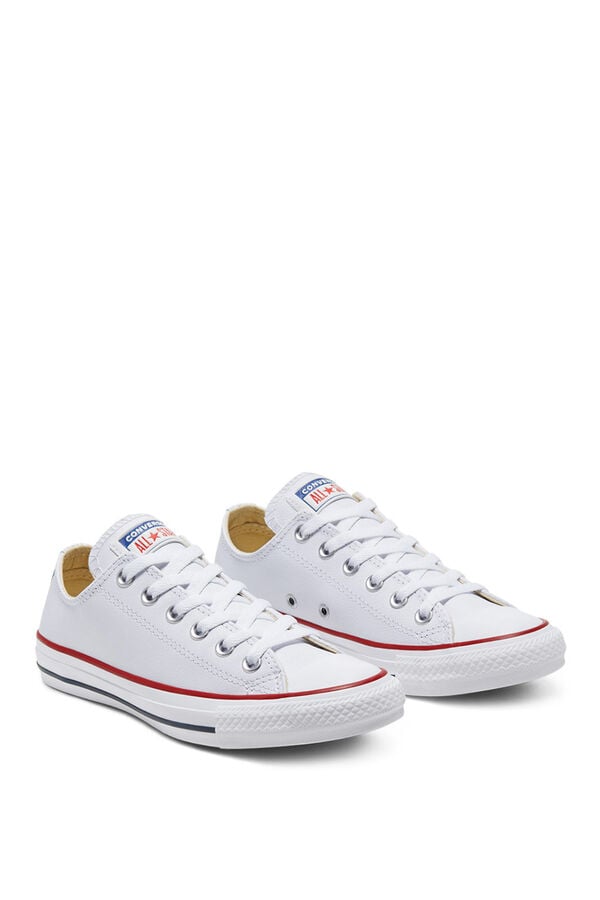 Converse T&eacute;nis Leather Chucks branco