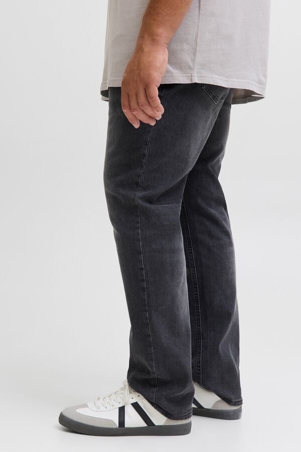 Jack & Jones PLUS Jeans slim cinco bolsos preto