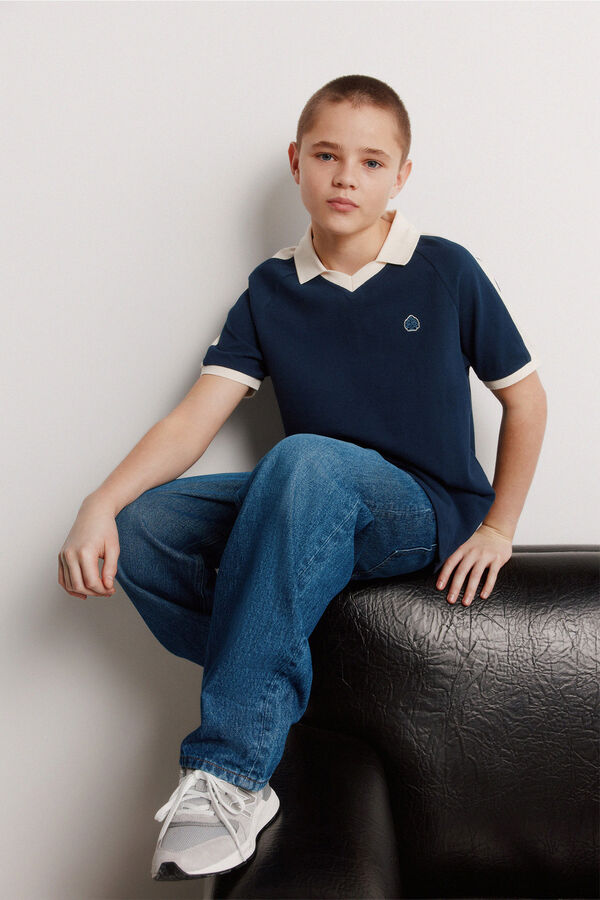 Springfield Kids Polo cortados y cosidos ni&ntilde;o azul