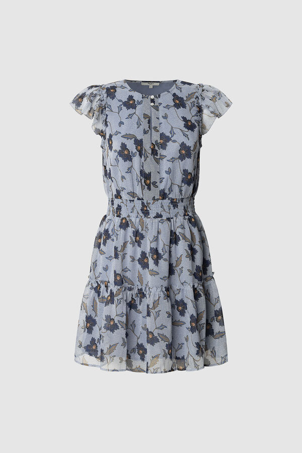 Pepe Jeans Vestido Curto Emmanuelle  azul