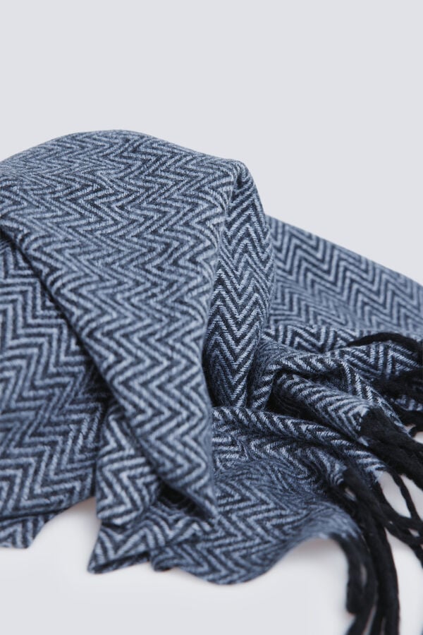 Springfield Cachecol cinza espiga de peixe cinzento