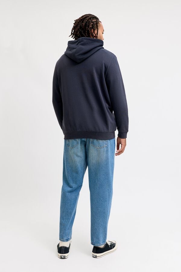 Jack & Jones PLUS Sweatshirt com capuz azul