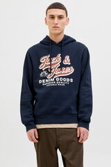 Jack & Jones Sweatshirt de capuz regular fit azul