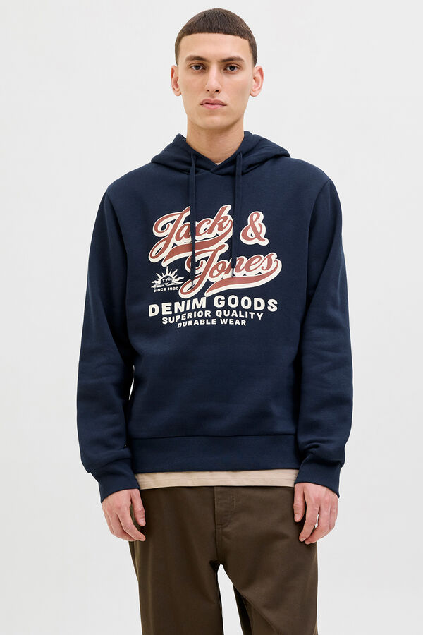 Jack & Jones Sweatshirt de capuz regular fit azul