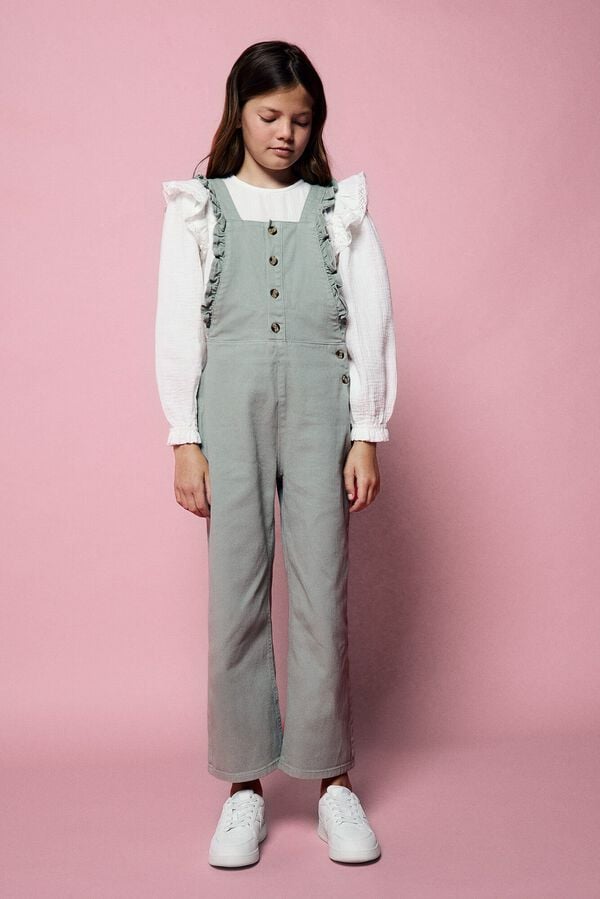 Lino Mono Verde Springfield Vestido Springfield Mujer Mono