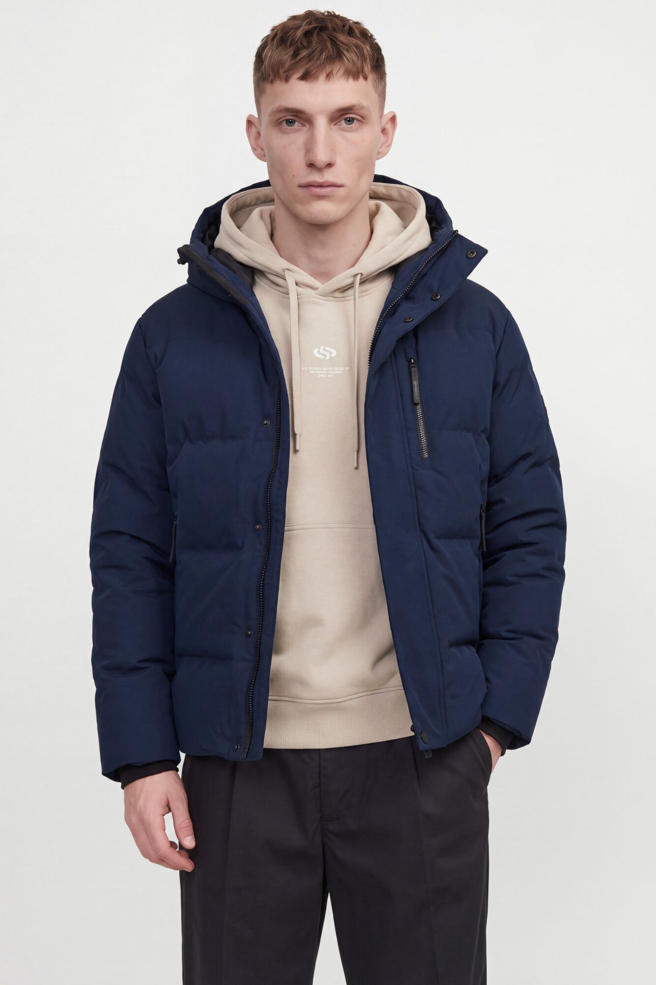 Jack & Jones Blus&atilde;o puffer com capuz