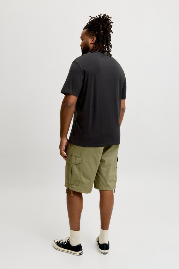 Jack & Jones PLUS T-shirt estampada de manga curta preto