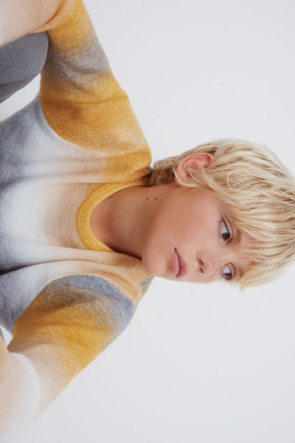 Springfield Kids Camisola riscas laranja para meninos amarelo