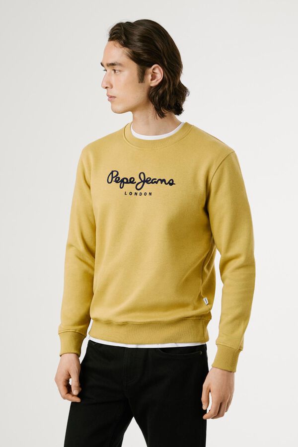 Pepe Jeans Sweatshirt Gola Redonda Com Logo estampado