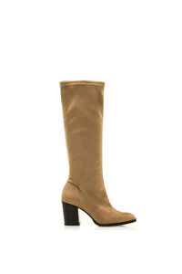 MTNG Bota de salto alto rosa