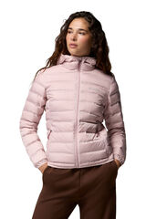 Columbia Casaco de penas com capuz rosa