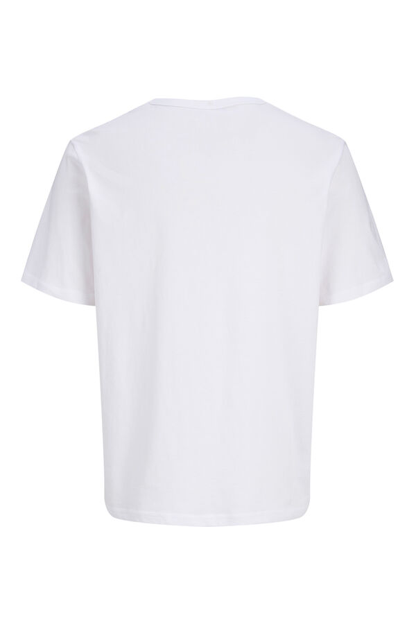 Jack & Jones camiseta b&aacute;sica e descontra&iacute;da branco