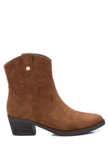 Springfield Bota de camurça estilo country com salto castanho