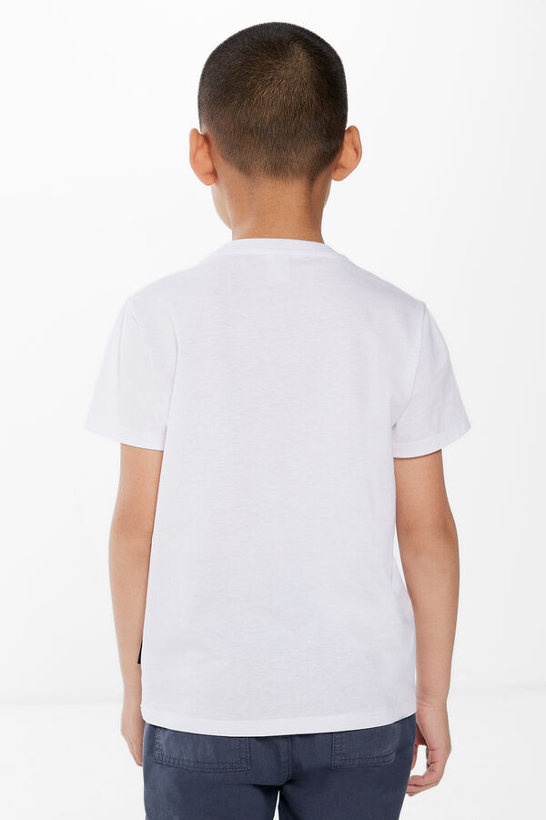 Springfield Camiseta arbol niño blanco